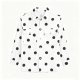 Men's White Shirt with All-Over Black Polka Dot Print